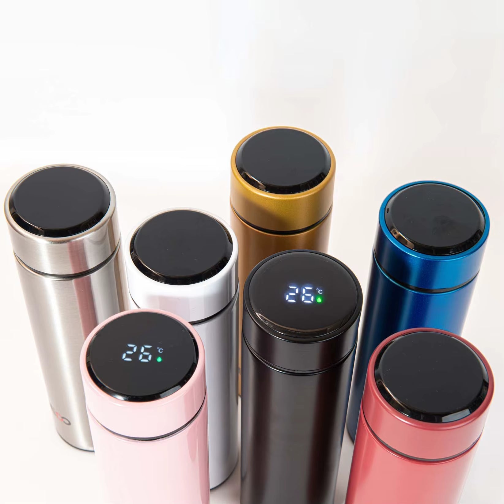 Hot Sell 500ML Fahrenheit Smart Stainless Steel Double Insulated Vacuum Thermo Water Bottle with LED Temperature Display Allinoneshop-24