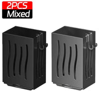 Household Kitchen Utensil Rack Multifunctional Draining Chopstick Holder Wallmounted Freestanding Cutlery Storage Plastic Holder Allinoneshop-24