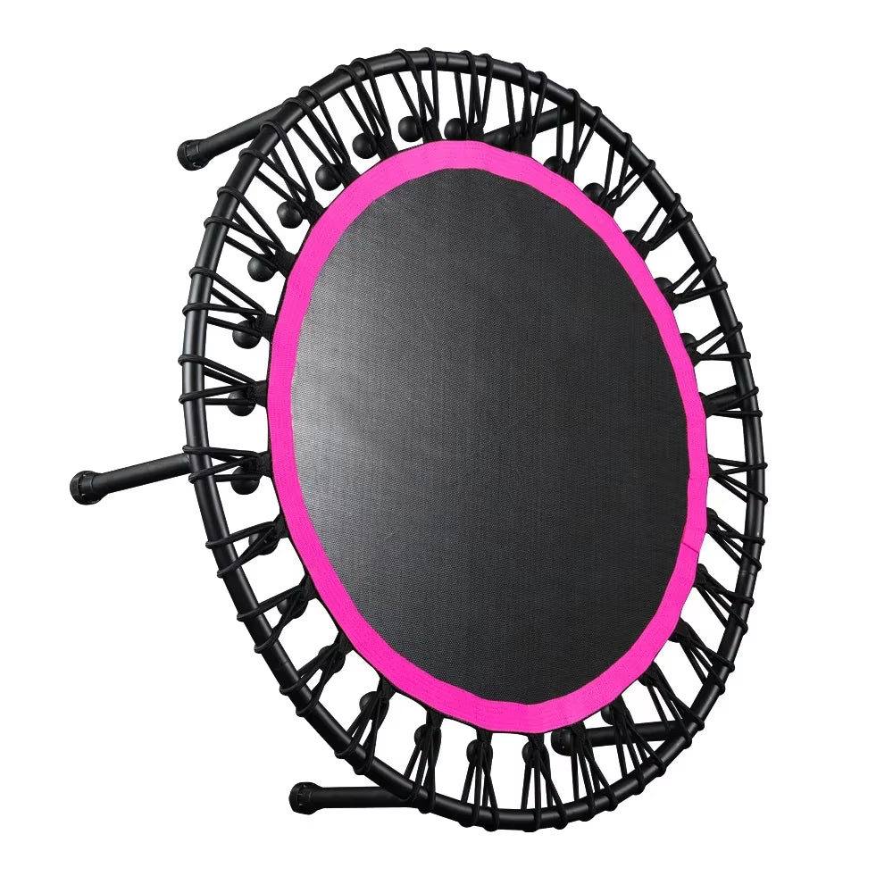 Indoor Elastic round Trampoline with Handle Fitness Gym Equipment Mini Trampoline Fitness Jumping Allinoneshop-24