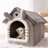 Indoor Warm Dog House Soft Pet Bed Tent House Dog Kennel Cat Bed with Removable Cushion Suitable for Small Medium Large Pets Allinoneshop-24