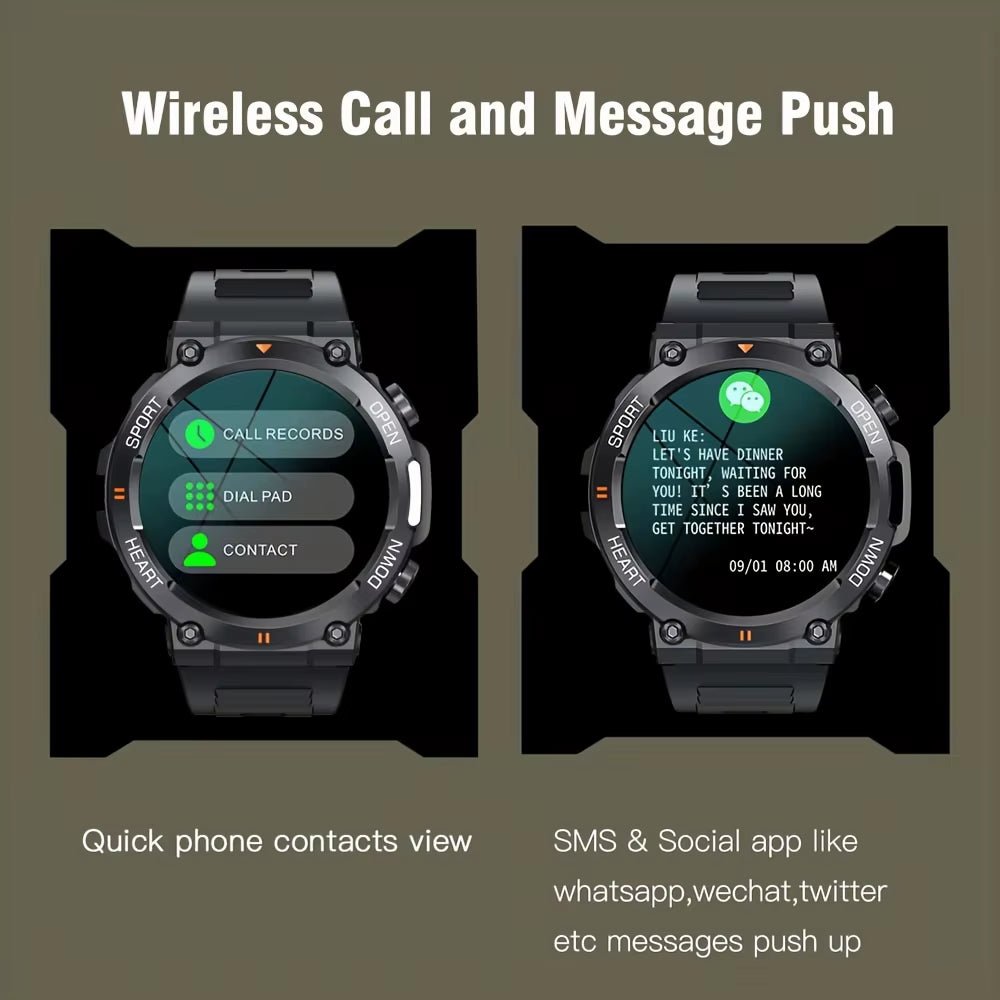 K56Pro Smart Watch for Men Heart Rate Blood Bluetooth Sport 400Mah Long Standby 1.39 Inch 360*360 HD Screen Outdoors Smartwatch Allinoneshop-24