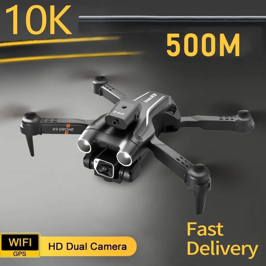 K9 Mini Drones Camera 10K Foldable FPV RC Drone Quadcopter for Adults and Beginners with 360° Active Obstacle Avoidance Toys Allinoneshop-24