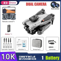 K9 Mini Drones Camera 10K Foldable FPV RC Drone Quadcopter for Adults and Beginners with 360° Active Obstacle Avoidance Toys Allinoneshop-24