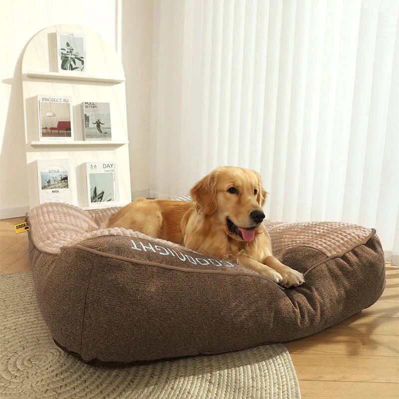 Large Thick Scratch-Resistant Spine Protection Dog Cushion Bed Allinoneshop-24