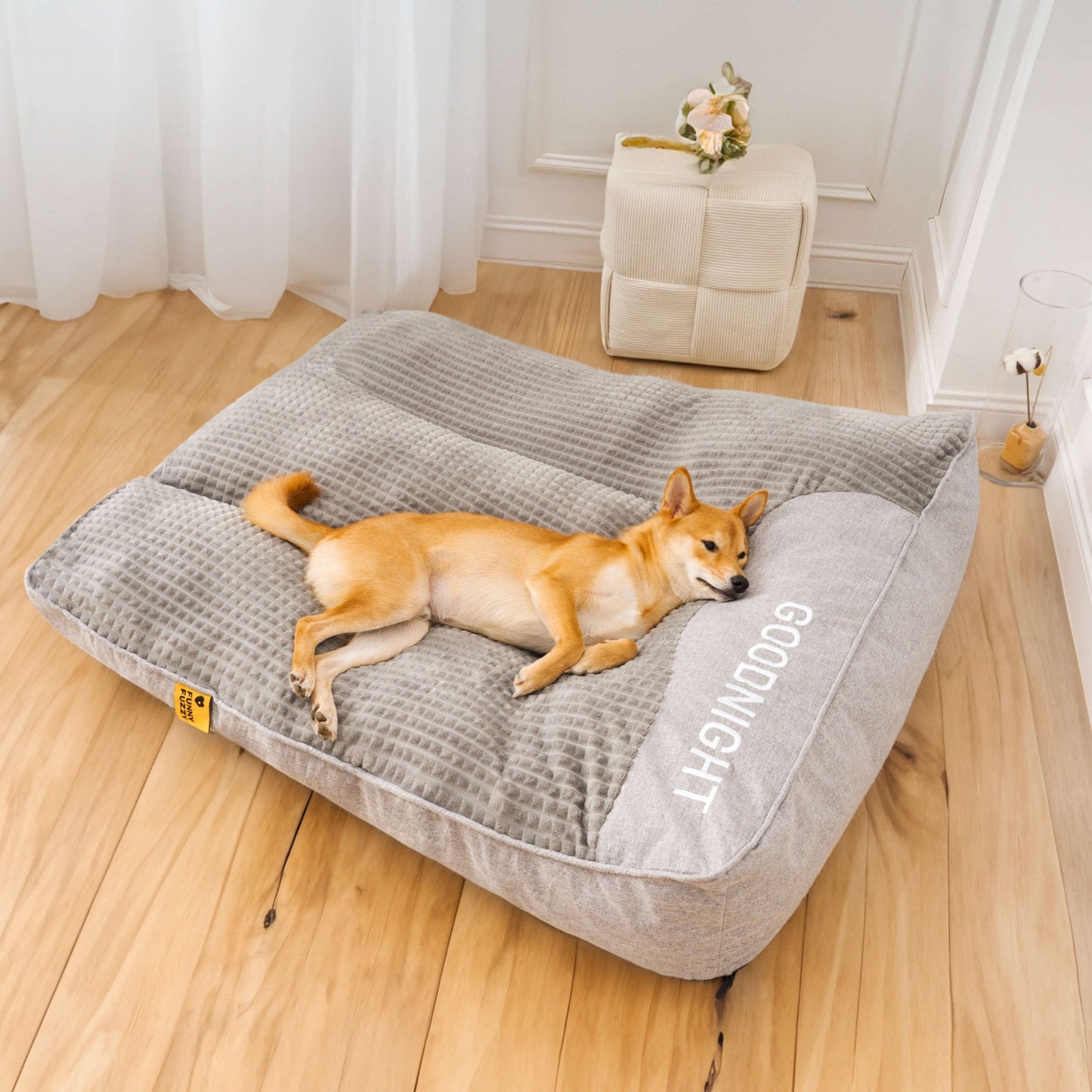 Large Thick Scratch-Resistant Spine Protection Dog Cushion Bed Allinoneshop-24