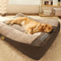 Large Thick Scratch-Resistant Spine Protection Dog Cushion Bed Allinoneshop-24