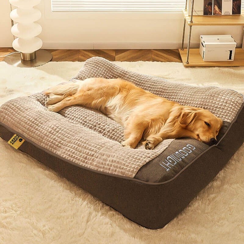 Large Thick Scratch-Resistant Spine Protection Dog Cushion Bed Allinoneshop-24