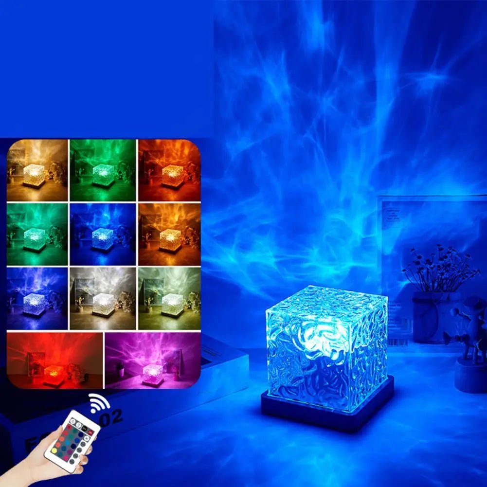 Light Projector Rotating Ocean Wave Projector 16 Colors Changing Remote Control Plug-Play LED Projector Water Wave Lamp Allinoneshop-24