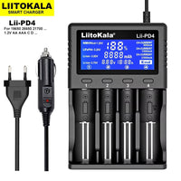 Lii-Pd2 LII-PD4 Battery Charger for 18650 26650 21700 18350 AA AAA 3.7V/3.2V/1.2V Lithium Nimh Batteries Allinoneshop-24