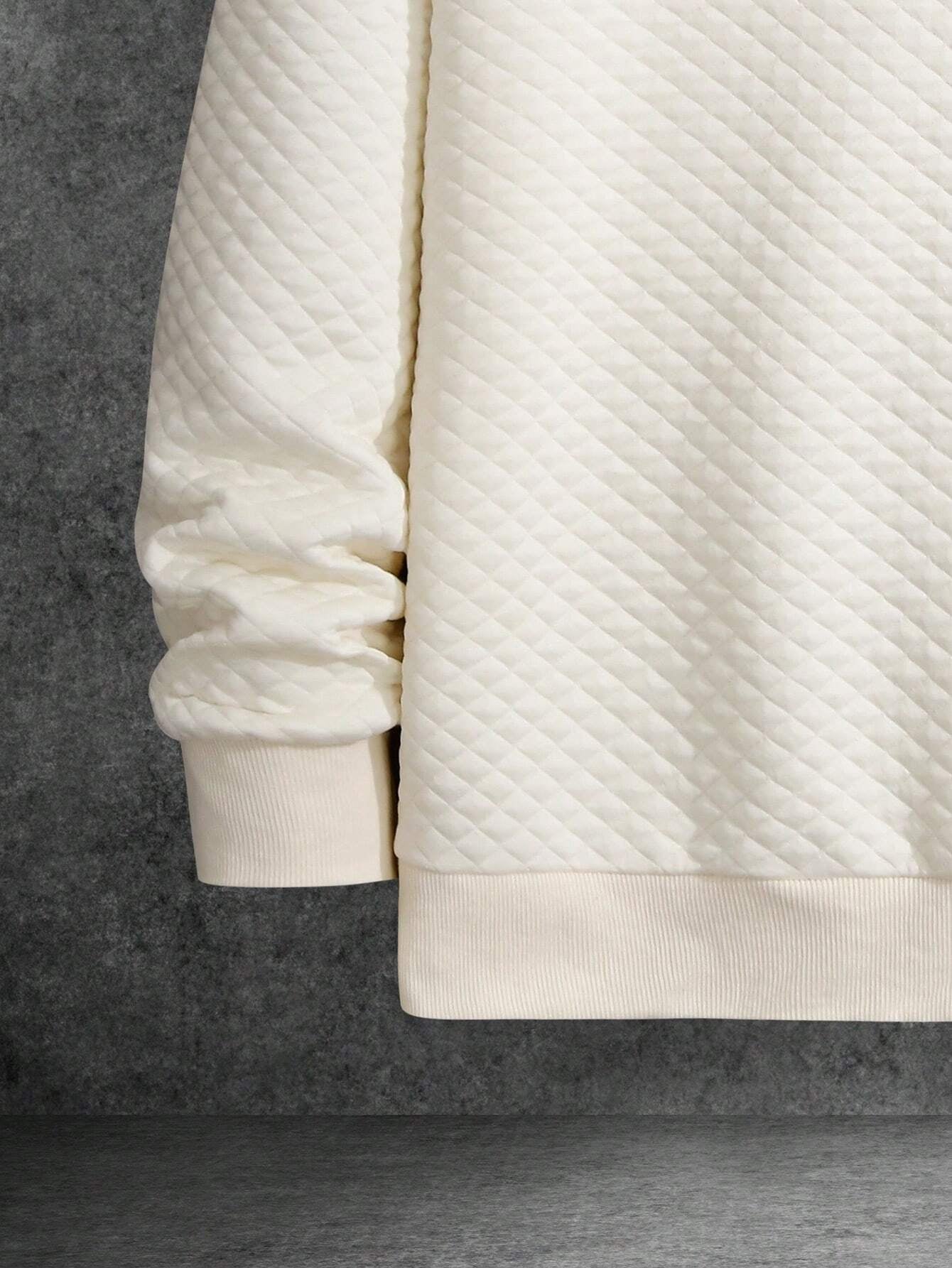 Manfinity Homme Men'S Drop Shoulder Plain Long Sleeve Going Out Casual Sweatshirt, Boyfriend Gift Allinoneshop-24