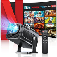 Mini Projector Portable Projector 4K Decoder - Wireless Bluetooth Airplay Miracast HDMI USB For Phone - Allinoneshop - 24