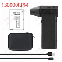 Mini Turbo Jet Fan Electric Air Duster with 1&3 Gear Adjustable Speed 130000RPM 52M/S Car Computer Cleaning Blower Tool Kit Allinoneshop-24