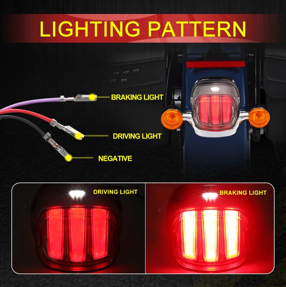 Motorcycle Smoke LED Brake Tail Light for Harley Sportstser Touring Road King Electra Glide Road Glide Dyna Softail Standard FXS Allinoneshop-24