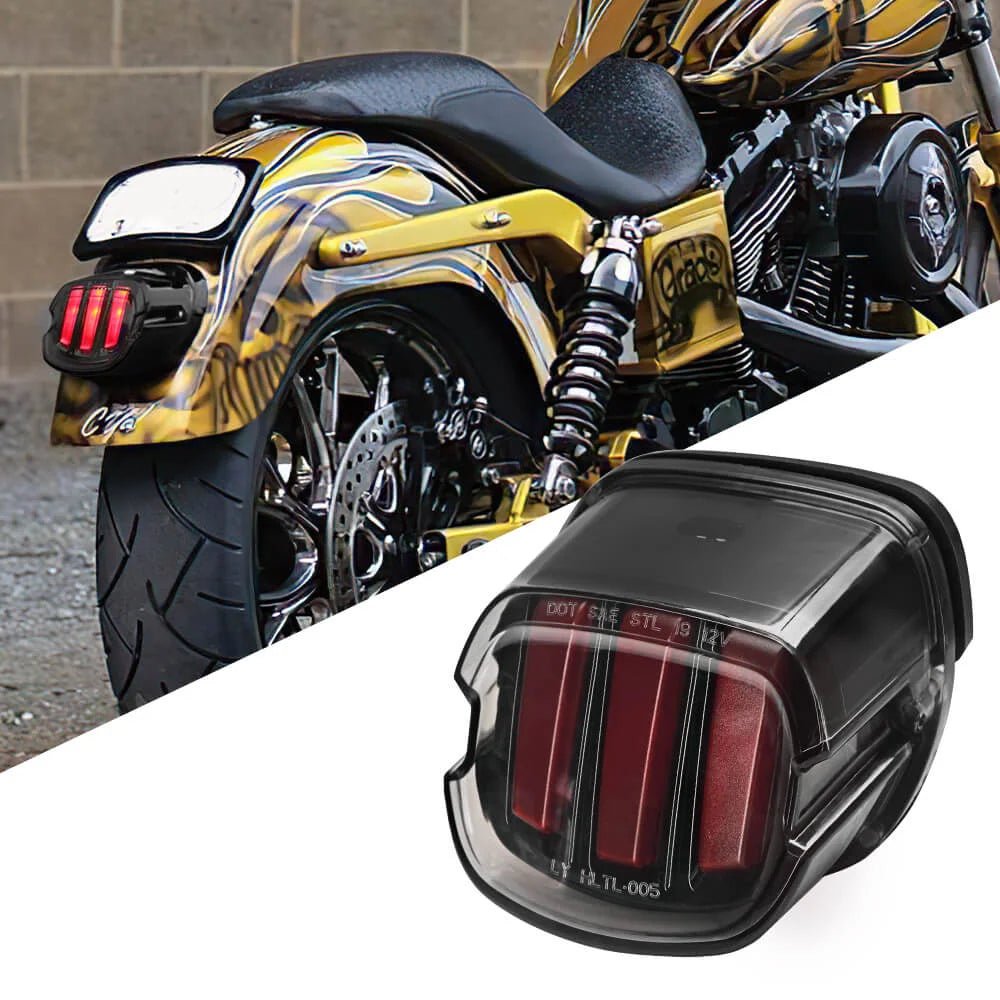Motorcycle Smoke LED Brake Tail Light for Harley Sportstser Touring Road King Electra Glide Road Glide Dyna Softail Standard FXS Allinoneshop-24
