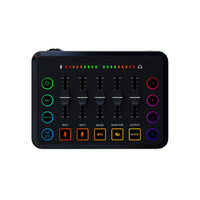 New Gaming Audio Mixer Streaming 5-Channel RGB Mixer with XLR Microphone Interface for Game Voice Podcast Live Streaming Allinoneshop-24