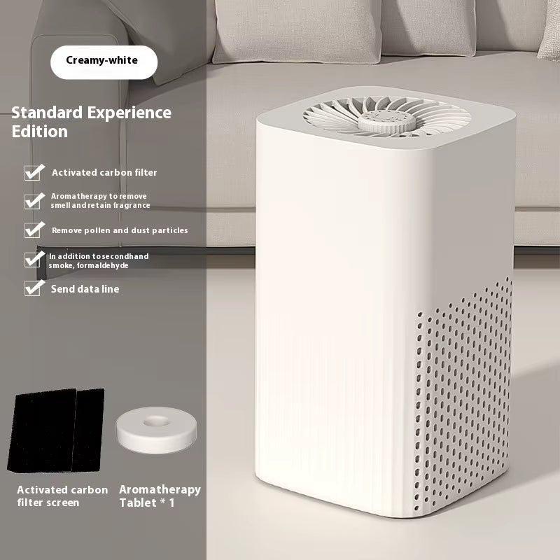 New Home Use USB Desktop Air Purifier HEPA Aromatherapy Odor Removal Dust Removal Electric Battery for Indoor Use Cross-Border Allinoneshop-24