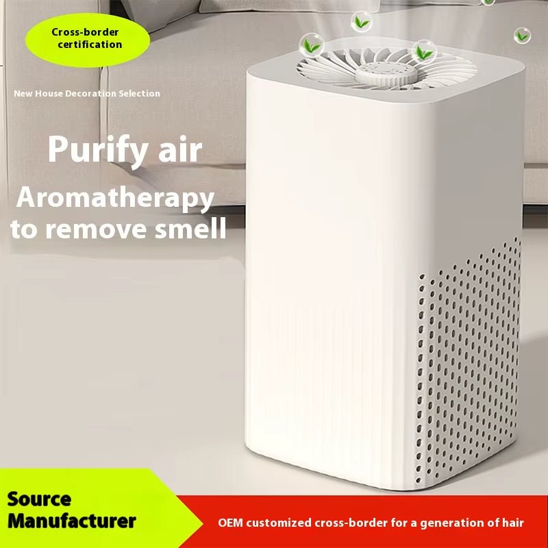 New Home Use USB Desktop Air Purifier HEPA Aromatherapy Odor Removal Dust Removal Electric Battery for Indoor Use Cross-Border Allinoneshop-24