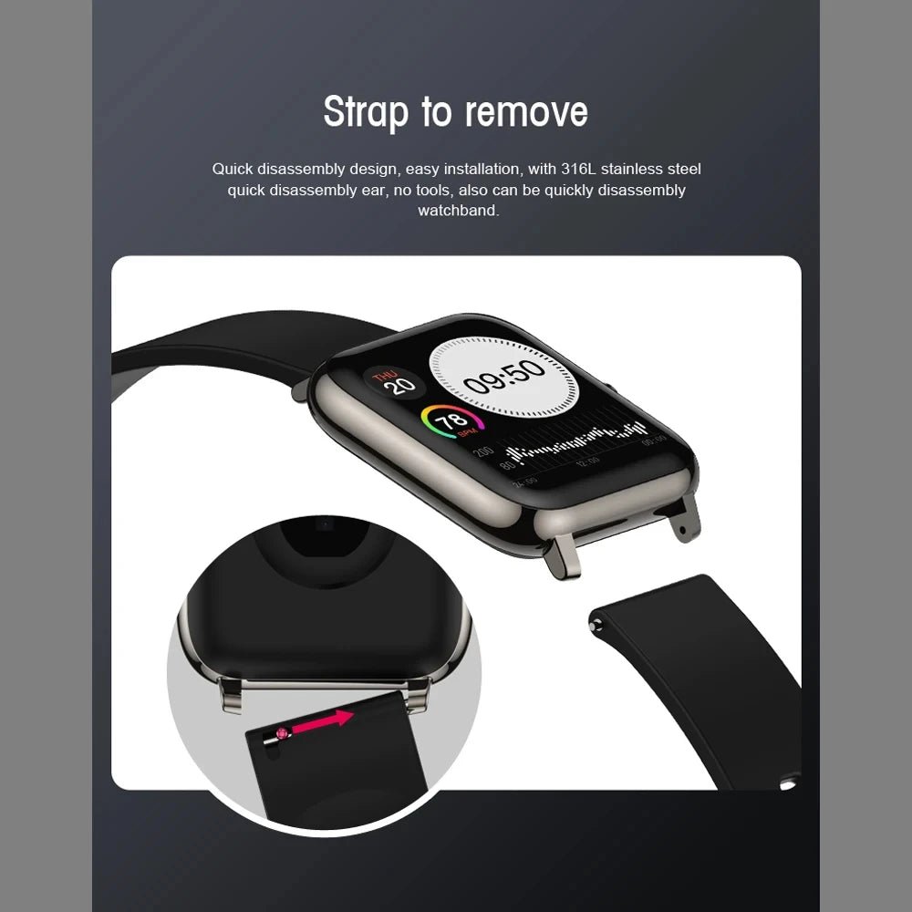 New Phone Reminder Smart Watch Men Women Sports Clock Fitness Tracker Heart Rate Sleep Monitor Waterproof Music Lady Smartwatch Allinoneshop-24