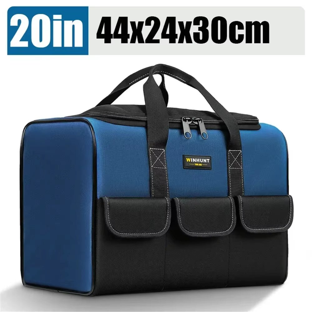 New Tool Bag with 30% More Capacity Waterproof Multi Pockets Tool Organizer Tool Pouch for Electrician Tools Allinoneshop-24