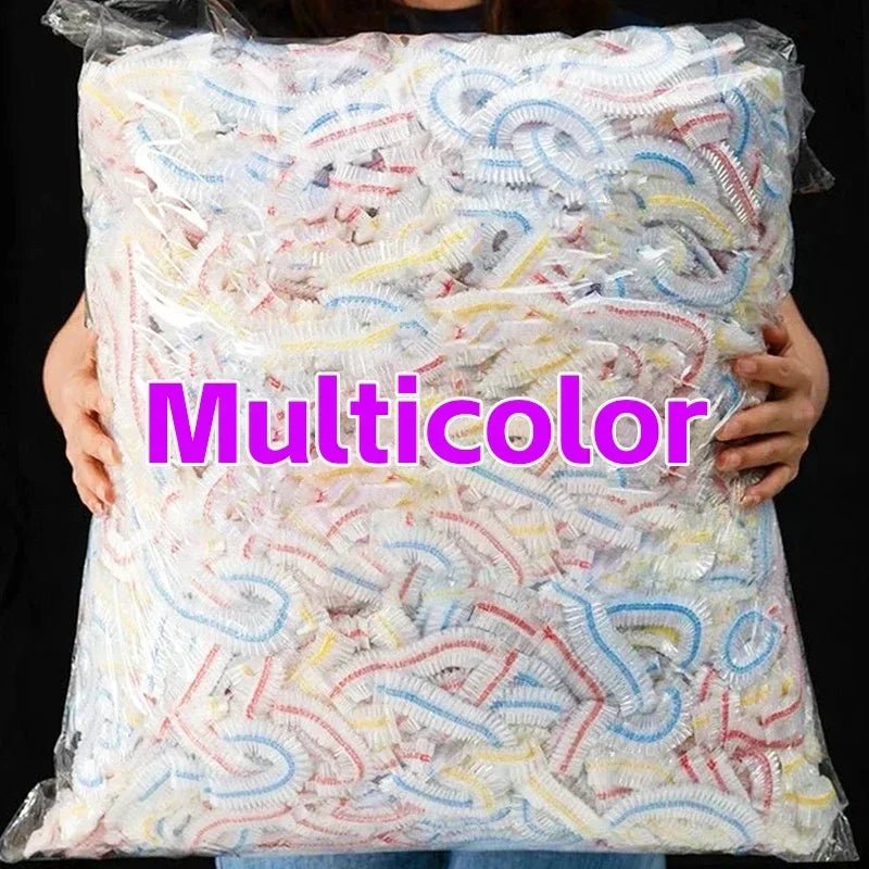 Plastic Disposable Food Cover Storage Bags Kitchen Colorful Elastic Wrap Food Covers Fresh-Keeping Lid Plate Nylon Packaging Bag Allinoneshop-24