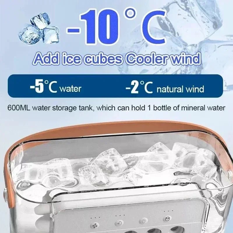 Portable Air Conditioner Fan Household Hydrocooling Water Mist Cooler Portable Air Adjustment for Office 3 Speed Fan Allinoneshop-24