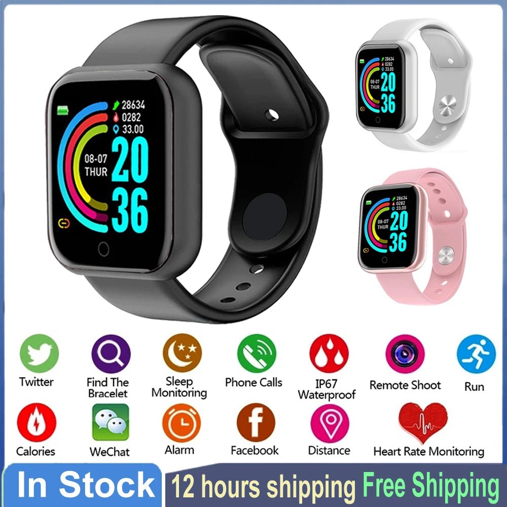 Pro Smart Watch Bluetooth Fitness Tracker Sports Watch Heart Rate Monitor Blood Pressure Smart Bracelet for Android IOS Allinoneshop-24
