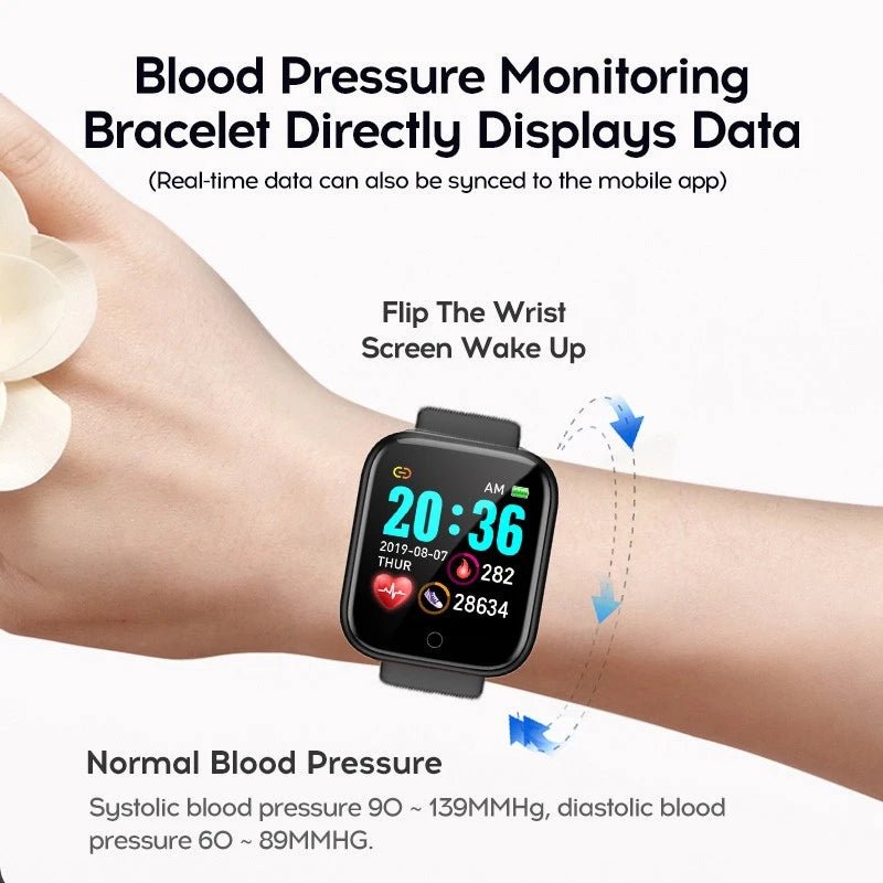 Pro Smart Watch Bluetooth Fitness Tracker Sports Watch Heart Rate Monitor Blood Pressure Smart Bracelet for Android IOS Allinoneshop-24