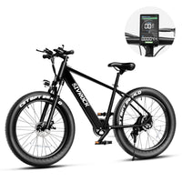 Professional Electric Bike for Adults, 26 X 4.0 Inches Fat Tire Electric Mountain Bicycle, 1000W Motor 48V 15Ah Ebike for Trail Riding, Excursion and Commute, UL and GCC Certified Allinoneshop-24