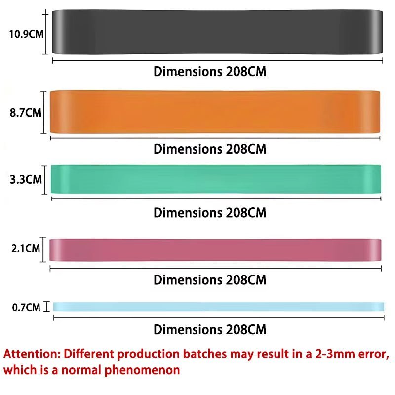 Resistance Band Set Pull up Assistance Bands Stretch Band Resistance Heavy Workout Exercise for Physical Therapy Home Workouts Allinoneshop-24