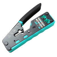 RJ45 Crimping Tool Ethernet Crimper for Cat6 Cat5 Cat5E RJ45 Pass through Connectors and RJ12 Ends Allinoneshop-24