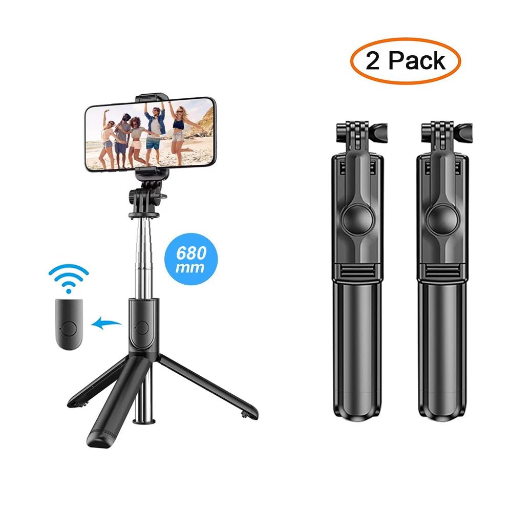 Selfie Stick Tripod Extendable Wireless Bluetooth Remote Portable Smartphone Tripod Stand Mount for IOS Android Phone Allinoneshop-24