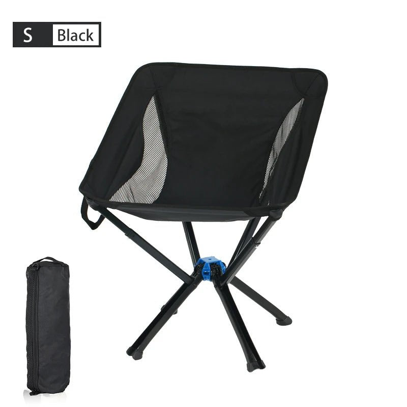 Small Portable Folding Camping Chair Outdoor Backpacking Picnic Travel One Button Quick Open Allinoneshop-24