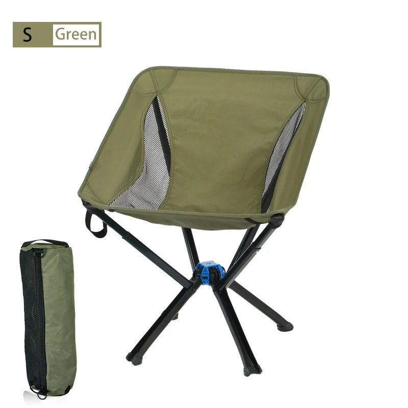 Small Portable Folding Camping Chair Outdoor Backpacking Picnic Travel One Button Quick Open Allinoneshop-24
