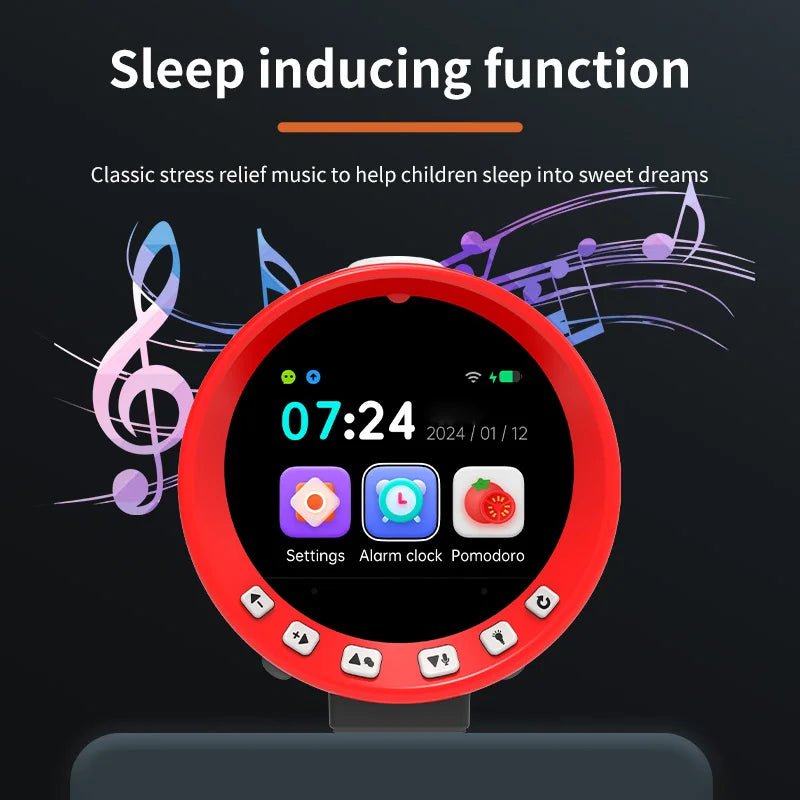 Smart AI Alarm Clock for Kids Talking Robot Buddy Educational Learning Toy Music Player Bedtime Stories Cool Gift for Boys Girls Allinoneshop-24