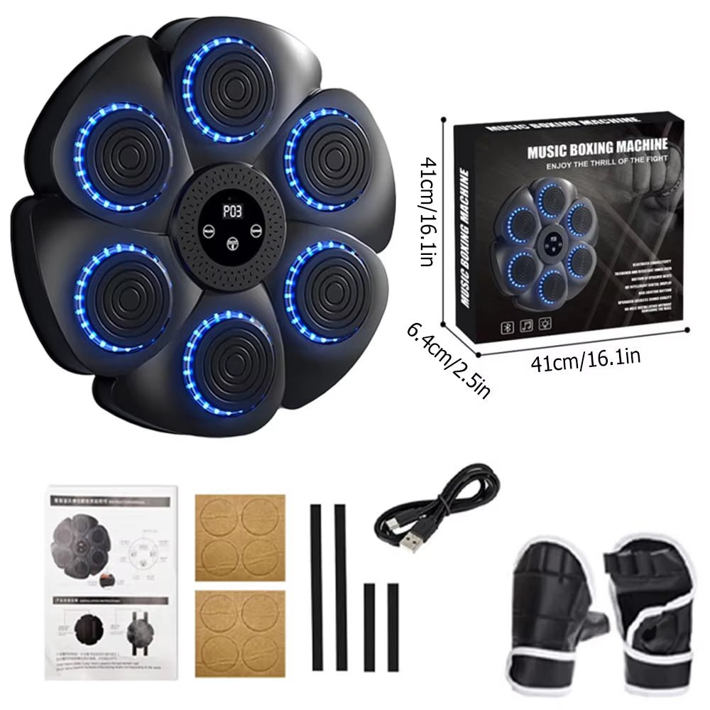 Smart Bluetooth Wall Mounted Boxing Machine, Punching Equipment, Music, Boxing Trainer, Gym, Home, Electronic, New Allinoneshop-24