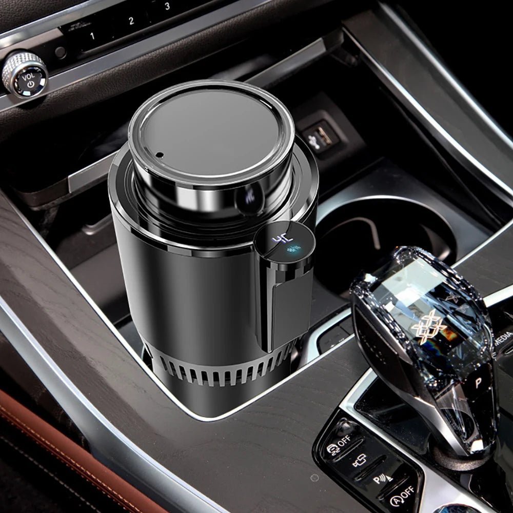 Smart Car 2-In-1 Hot and Cold Cup Drinks Holder Home Fast Refrigeration Cooling/Heating Mini Touch Screen Beverage Mug Drink Can Allinoneshop-24