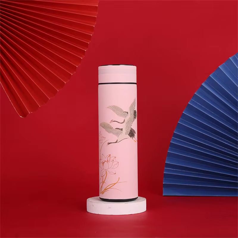 Smart Mug Tea Water Separation Classical Style Easy to Use Safety Thermos Cup Stainless Steel Thermos Bottle Intelligent Mug Allinoneshop-24