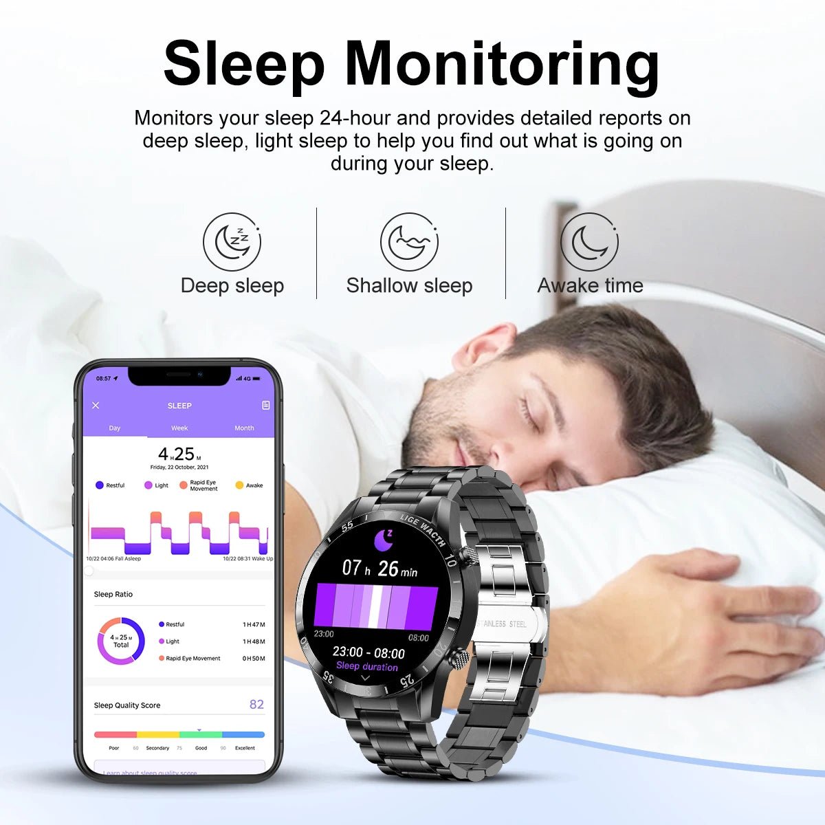 Smart Watch Men Fashion Full Touch Luxury Bluetooth Call Smart Watches Men Waterproof Sport Fitness Smartwatch for Men 2025 Allinoneshop-24