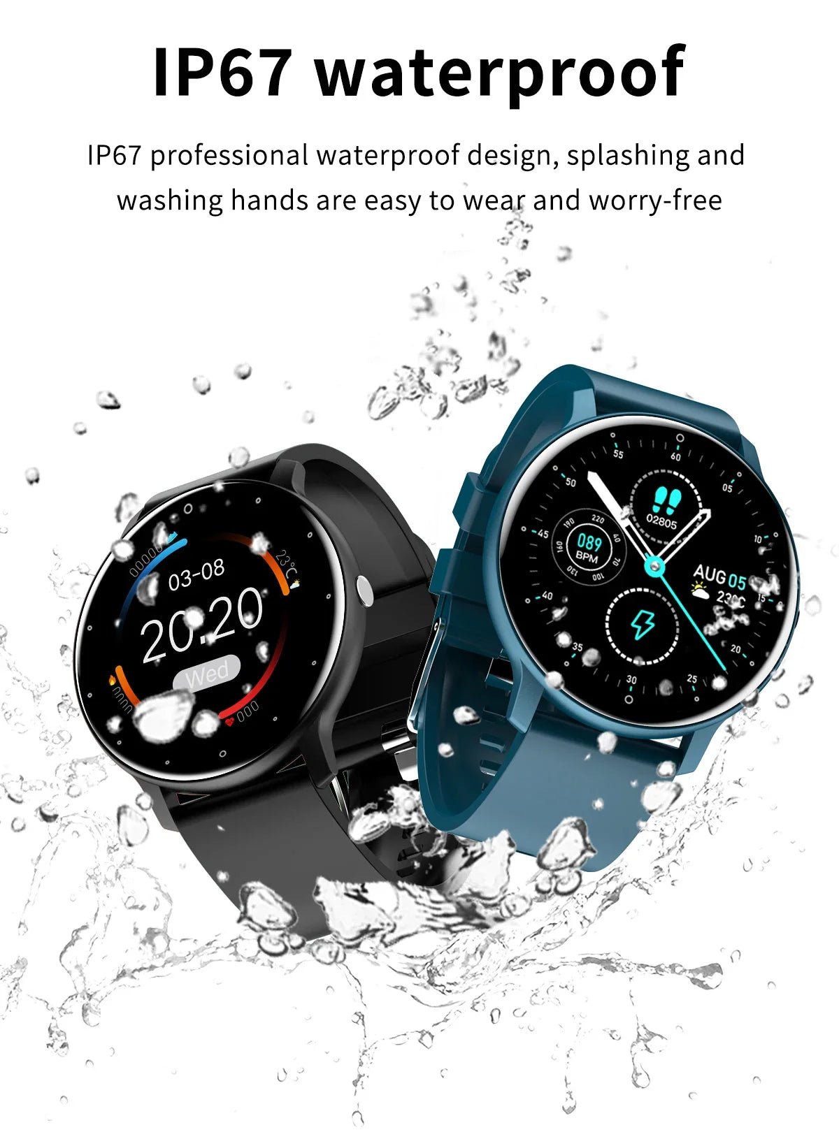 Smart Watch Waterproof Fitness Tracker Sport Men Women Sleep Heart Rate Monitor Smartwatch for Huawei Smartphone Allinoneshop-24