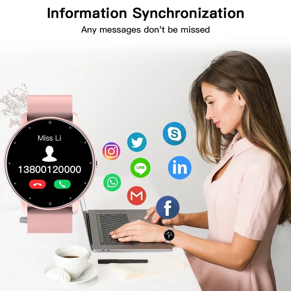 Smart Watch Waterproof Fitness Tracker Sport Men Women Sleep Heart Rate Monitor Smartwatch for Huawei Smartphone Allinoneshop-24