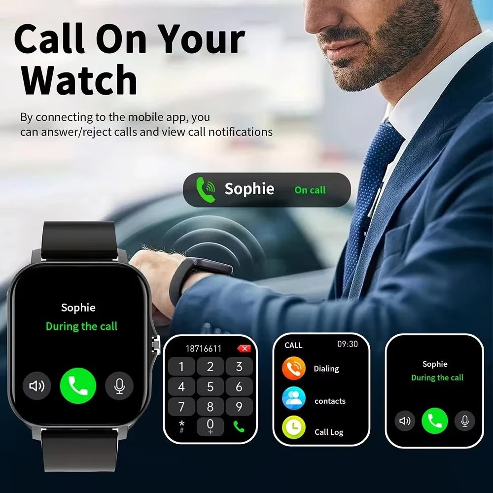 Smartwatch Hombre 2024 Custom Dial Bluetooth Smarthwhatch for Women Men 1.91'' Display Heart Rate Sports Smart Watch Android Ios Allinoneshop-24
