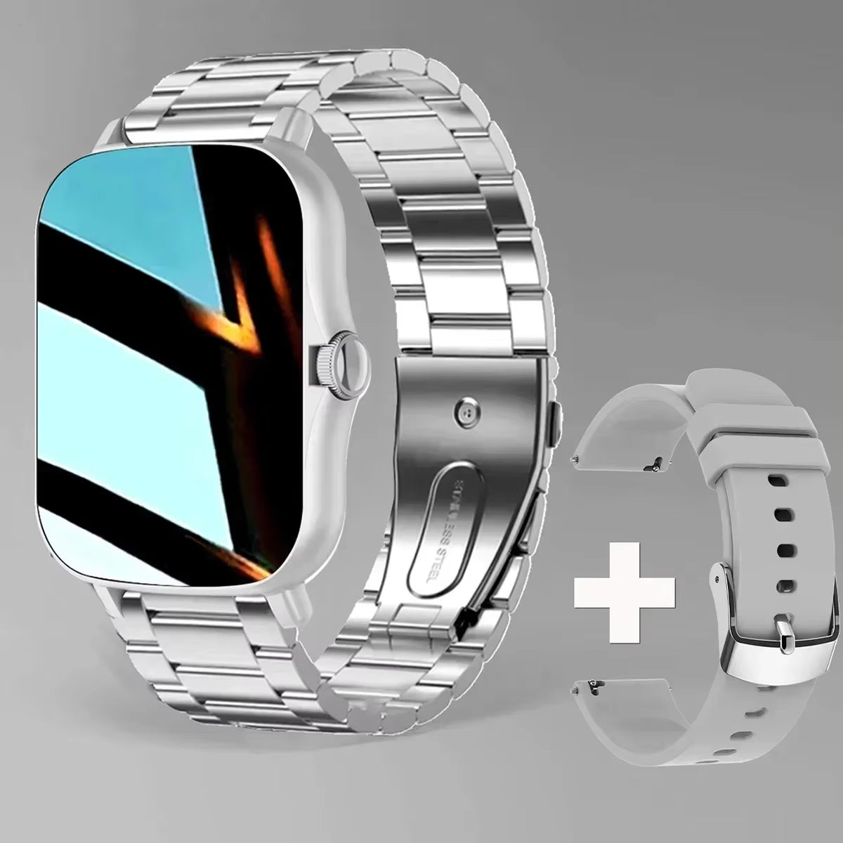 Smartwatch Hombre 2024 Custom Dial Bluetooth Smarthwhatch for Women Men 1.91'' Display Heart Rate Sports Smart Watch Android Ios Allinoneshop-24