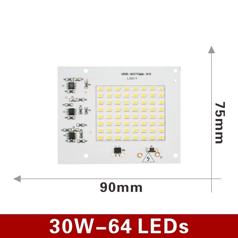 SMD 2835 LED Chip 100W 50W 30W 20W 10W Flood Light Beads AC 220V-240V Led Floodlight Lamp DIY for Outdoor Lighting Spotlight Allinoneshop-24