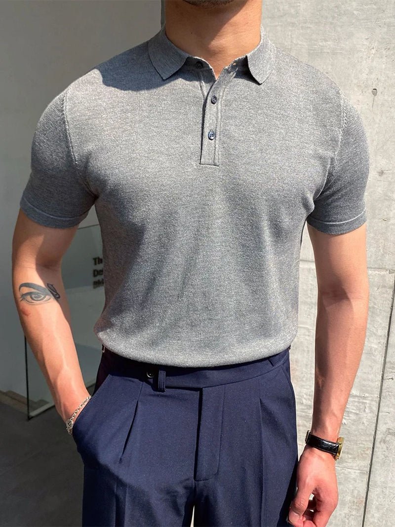 Summer Men Fashion Polo Shirts Short Sleeve Turn-Down Collar Patchwork Casual Polos Mens Clothing Male Tops Pullover Streetwear Allinoneshop-24