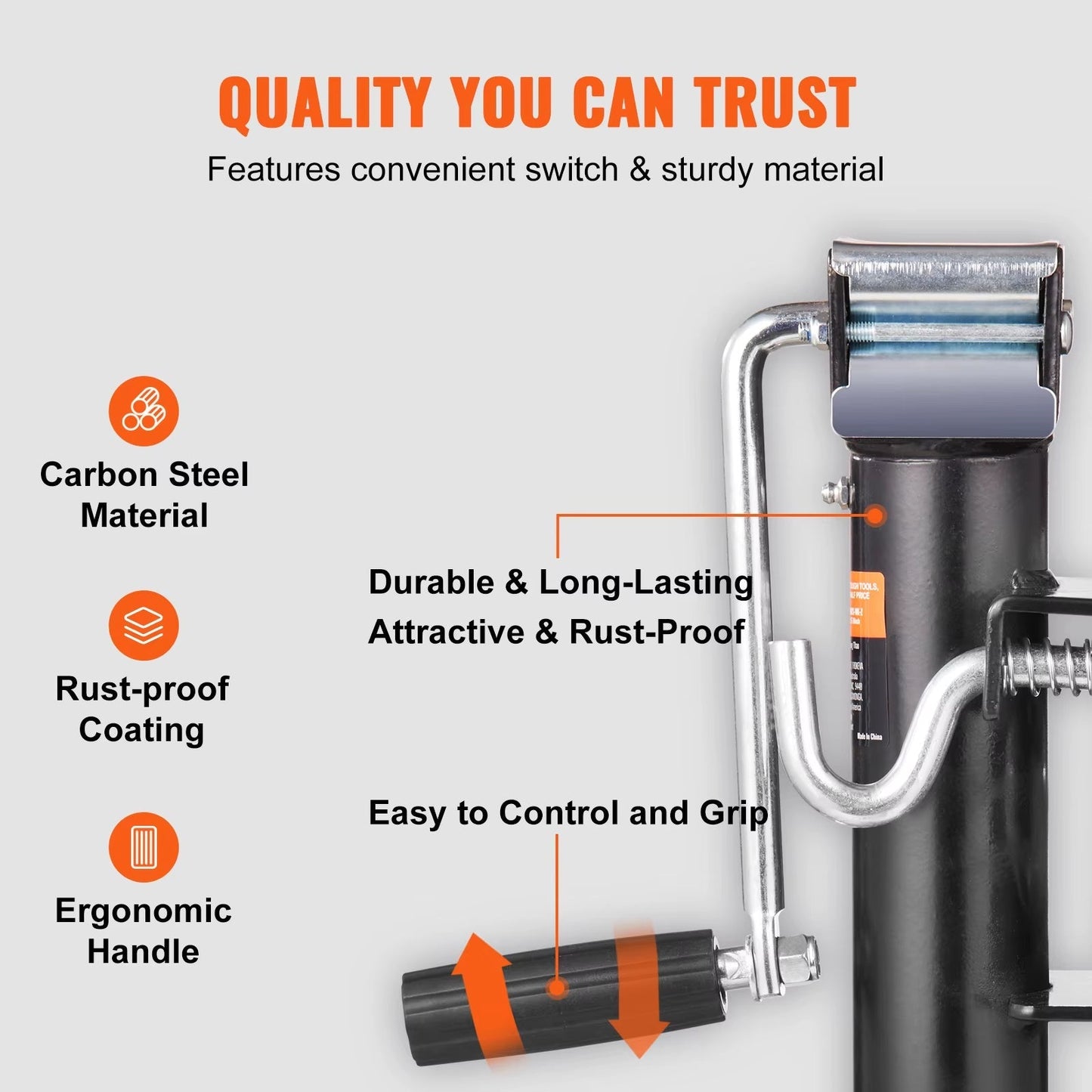 Trailer Jack 2000/2500/5000/8000/12000Lbstrailer Tonguetrailer Jack Stand with Handle for Lifting RV Yacht Utility Trailer Allinoneshop-24