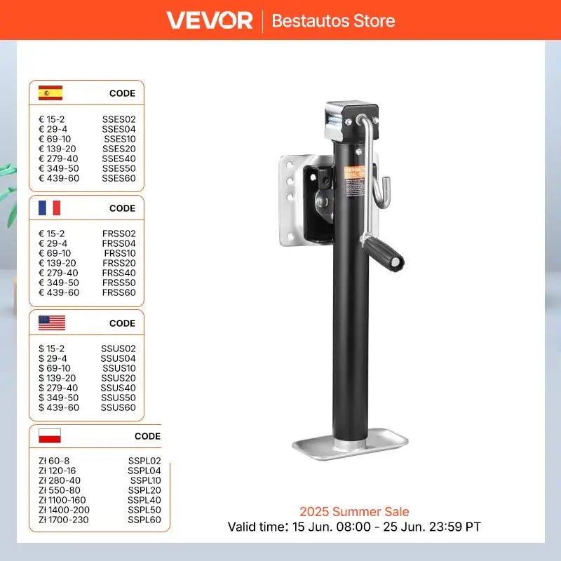 Trailer Jack 2000/2500/5000/8000/12000Lbstrailer Tonguetrailer Jack Stand with Handle for Lifting RV Yacht Utility Trailer Allinoneshop-24