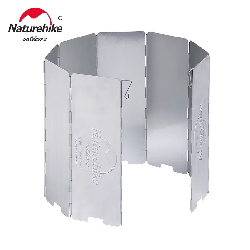 Ultralight Outdoor 8 Plates Foldable Wind Shield Camping Stoves Windshield Foldable Gas Cookers Wind Deflectors Stove Allinoneshop-24