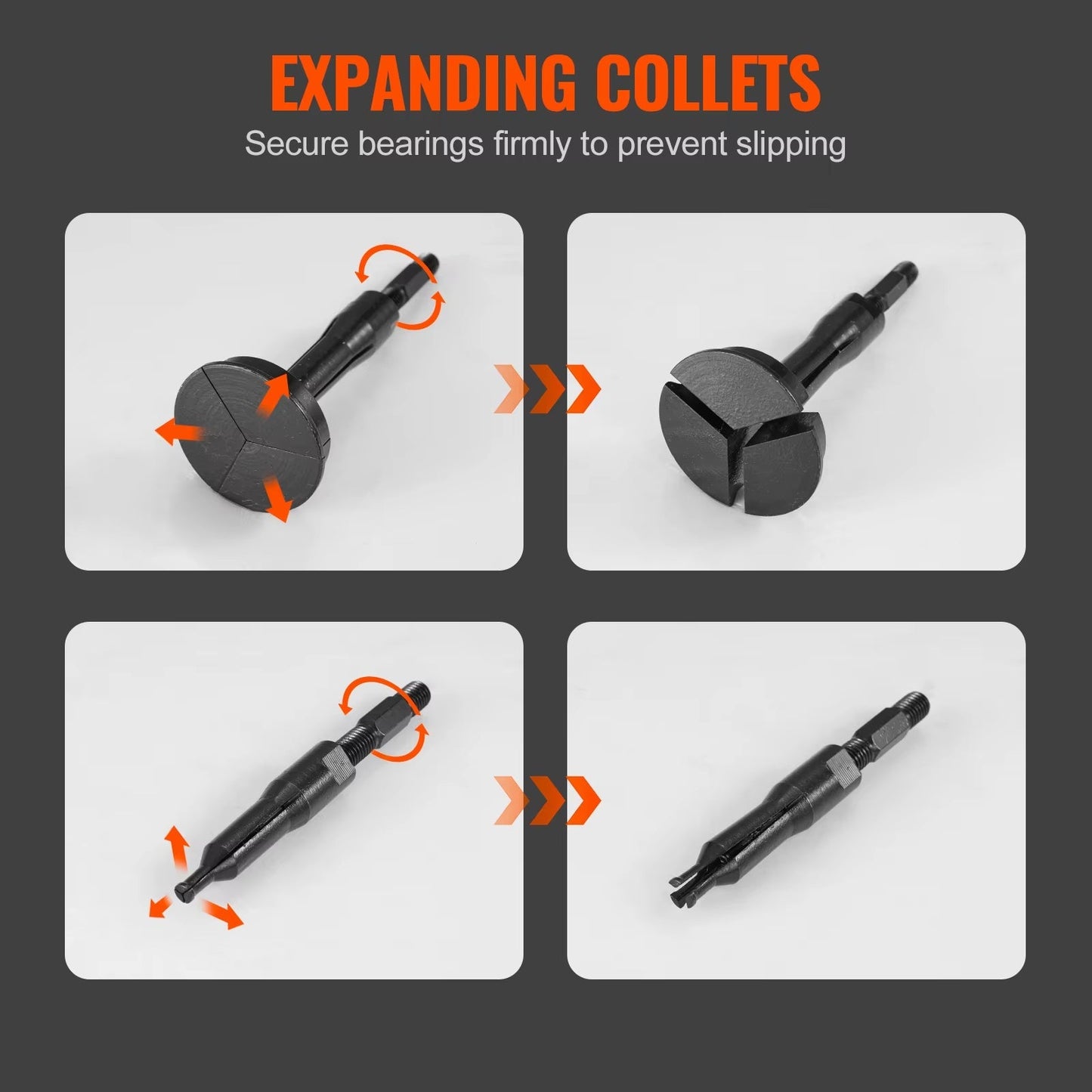 VEVOR Blind Hole Bearing Puller Set 16-In-1 Inner Bearing Race and Seal Extractor Kit, Slide Hammer Pilot Insert Inner Internal Allinoneshop-24