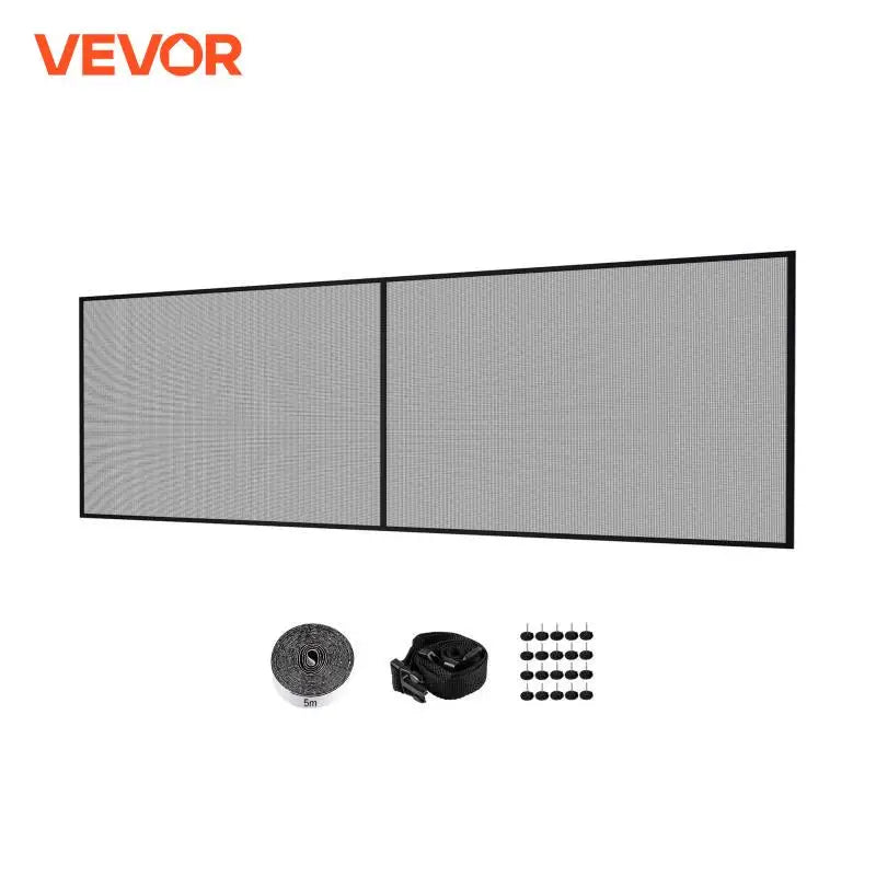 VEVOR Garage Door Screen 16 X 7 Ft for 2 Cars 5.2 Lbs Heavy-Duty Fiberglass Mesh for Quick Entry Self Sealing Magnet Retractable Allinoneshop-24