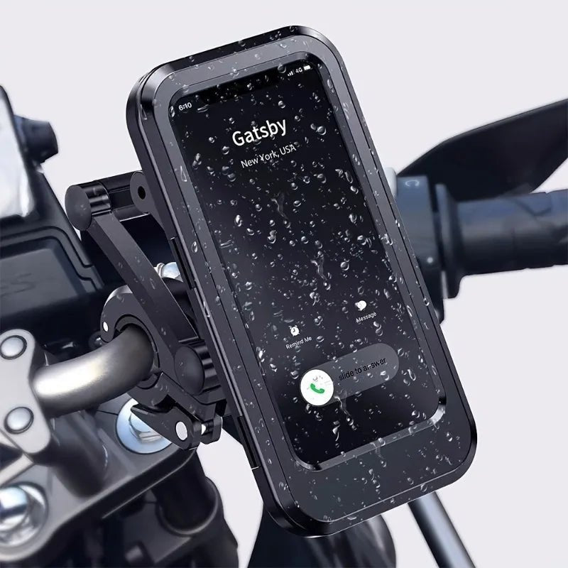 Waterproof Motorcycle Bike Mobile Phone Holder Universal Bicycle GPS 360°Swivel Phone Mount Allinoneshop-24